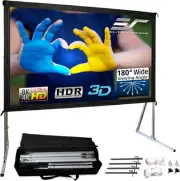Elite Screens OMS120H2 Yard Master 2 Outdoor Projector Screen with Stand, 16:...