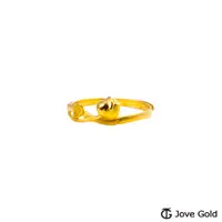 在飛比找PChome24h購物優惠-JoveGold漾金飾 鬱金香黃金戒指