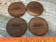 CASAMIGOS Wooden Coasters Set 4 Tequila George Clooney