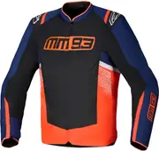 Alpinestars MM93 T-Sps Air V2, textile jacket , color: Dark Blue/Black/Neon-Red/White , size: XL