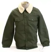 Ugg Keagan Green Snap Front Nylon Trucker Jacket Men's M NWT
