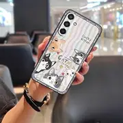 Phone Case Compatible with Samsung Galaxy S24FE/SM-S721, Fashion Design Silicone Phone Pouch Durable Waterproof Shockproof Full wrap TPU Cute