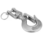 ›304 Stainless Steel Swivel Eye Clevis Lifting Chain Snap Hook 350KG Working