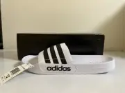 Size 13- Adidas Adilette 22 Slide Slippers Cloud White/Black
