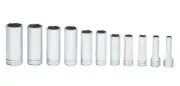 11 pc 3/8" Drive 6-Point SAE Flank Drive® Deep Socket Set- SNAPON 211SFSY
