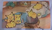 Pikachu Custom Rubber Playmat Mousepad 14x24 Pokemon Trading Card Game New
