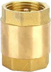 Vertical Inline Solid Brass Non-Return Valve | Water Backflow Prevention Check Valve for Pumps