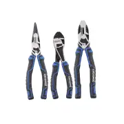 3 Pcs of Kincrome Plier Set - Combination & Long Nose & Diagonal Cutting Plier