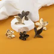 Drawer Hardware Replacement Furniture Pull Knob Flower Leaf Handle for Dresser