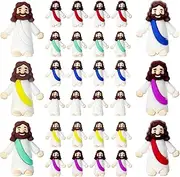 AKFAHOIF Mini Jesus Figurine, Set of 30pcs Action Figures Little Jesus Figures, Tiny Jesus Figures to Hide and Seek Religious Gifts for Easter Egg Stuffers (Mix,30)