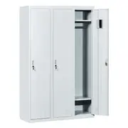 Three-Door Side by Side Office Gym Shed Storage Locker