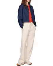 Little Fox patch casual pants S,XL,XS,L,M Off-White