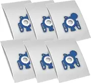 [Yeria] 6 Pack Bag for Miele Vacuum Cleaner, Dust Bags Replacements Compatiable, Filter Bag for Miele GN Vacuum Cleaner Complete C3, C2, Classic C1, S400, S600, S800, S2, S5, S8