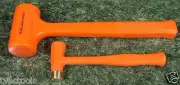 2 DEAD BLOW HAMMERS With BRASS HEAD 2 pound hammer mallet Hi Visibility tool