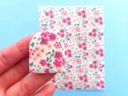 Flower Pattern #5) Polymer Clay Image Transfer Sheet Paper | Unique Clay Tools
