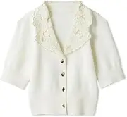 [SNIDEL] Sustaina SWNT252118 Women's Embroidered Pullover