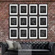 Star Wars Home Decor Unframed Art Prints Poster Set of 12 Boys Room Decor Ideas