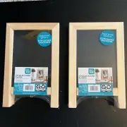 2 Pen + Gear Desk Chalk & Cork Double Sided Board Easel ~ Tabletop ~ NEW