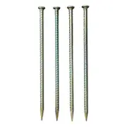 Sandbaggy 16" Galvanized Rebar Stakes with Nail Head - Garden Stakes (#4 Rebar)