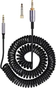 ZHHSUNY 14ft Wireless Noise Cancelling 3.5mm and 6.35mm Headphone Audio Cable Compatible with Dre Beat-s Studio 3,Studio Pro,Solo 3,Solo 4,for Mobile Phones and Wireless Gaming