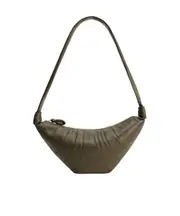 Croissant patchwork medium shoulder bag One size Khaki