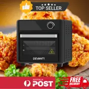 Devanti Air Fryer Non-Stick 15L LCD Oven Oil Free Healthy Cooker 1200W
