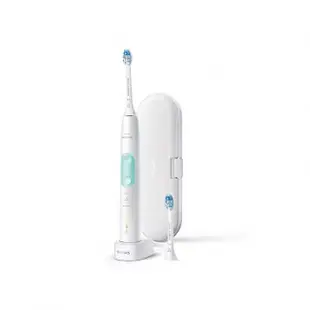 【Philips 飛利浦】Sonicare 智能護齦音波震動牙刷/電動牙刷 HX6857/20(晶綠白)內附兩支刷頭