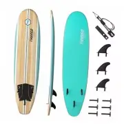 Aero 7ft Soft Top Foam Beginner Surfboard for Adults and Kids Perfect