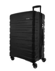 Pierre Cardin 70cm MEDIUM Hard Shell Suitcase in Black