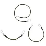 Bungee Rope Expander with Hook in 4 Size, Rubber Tensioner with Carabiner Hook