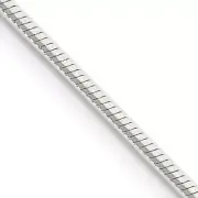 1.25mm, Sterling Silver Octagon Solid Snake Chain Necklace