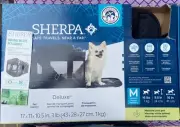 SHERPA Original Deluxe Medium Black Pet Cat Dog Soft Carrier 17”x11”x10.5” NEW