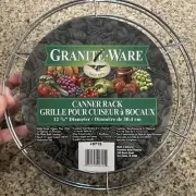 Granite Ware Canner Rack, 21.5-Quart. 12.5 Inch Diameter New