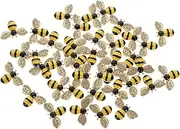 [GRADENEVE] Handmade Bee Charms 40pcs Alloy Bee Flatback for Diy Phone Case Decor Ornaments
