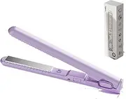 Mini Dual-Purpose Curling Iron, 2 in 1 Portable Travel Curling Wand & Flat Iron Hair Straightener, 2025 New Mini Dual Purpose Curling Iron, For All Hair Types,Easy to Carry,For Travel (Purple)