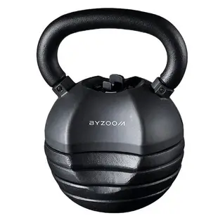 Byzoom Fitness 40磅 (18kg) 快速調整壺鈴 可調式壺鈴 黑化