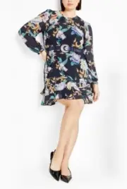 CITY CHIC Julianna Dress in Navy Floral Plus Size Medium/18 NWT [$129.95]