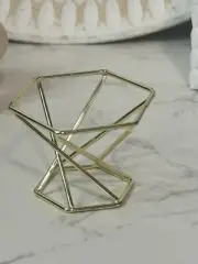 Metal Crystal Ball Base Hexagon Shape Sphere Stone Support Display Stand