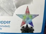 Holiday Style Star LED Colorful Light Up Tree Topper Chasing Function 8.5 W x 9W