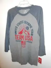 New Licensed Olympic Team 3/4 Sleeve Athletes Games Shirt Size Medium SALE! S71
