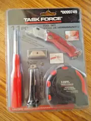 TASK FORCE 11 PIECE TOOL SET #0099749 ~ NIB