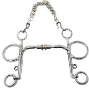 Professional Equine Horse Pelham Comfort Snaffle Bit w/Copper Rollers 35623