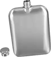 TIDTALEO Small Flask Vintage Style Portable 6 Oz Stainless Steel Bottle for Alcohol Crafted for Outdoor Enthusiasts