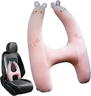 Maciun Child Seat Headrest H Shape Travel Car Seat Cushion Breathable Travel Child Seat Cushion Soft Headrest for Car Kids