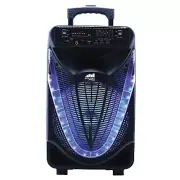 Portable 12 inch Bluetooth Party Speaker with Disco Light