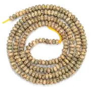 5X3MM Natural Lotus Seed Bodhi Gemstone Rondelle 23 inch (80018273-D472)