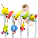 嬰兒移動搖鈴兒童益智玩具螺旋活動嬰兒床嬰兒玩具可愛嬰兒車嬰兒床酒吧搖籃毛絨螺旋懸掛玩具