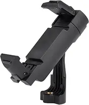 Cell Phone Tripod Mount Adapter Foldable Portable Phone Holder Phone Clip with Adjustable Clamp 1/4 Inch Interface Rotatable Head Black One Size