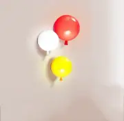 Homary Vintage Balloon Wall Light Red Ballon Shaped Wall Sconce Light
