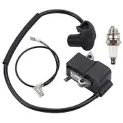 Ignition Coil Suitable for Stihl FS250 FS120 FS250R FS300 FS350 String Trimmer Replacement 4134-400- Black